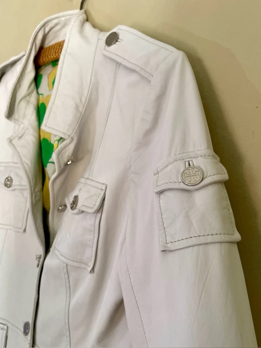 Tory Burch | Sgt Pepper Leather Jacket, Sz 10 fits like 6-8 ♥ Like new
